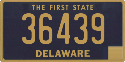 DE license plate 36439