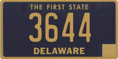 DE license plate 3644