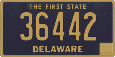 DE license plate 36442