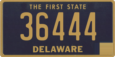 DE license plate 36444