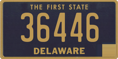 DE license plate 36446