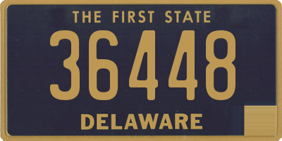 DE license plate 36448