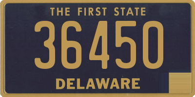 DE license plate 36450