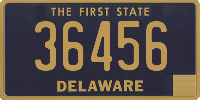 DE license plate 36456