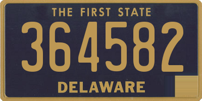 DE license plate 364582