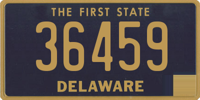 DE license plate 36459