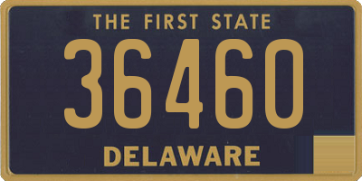 DE license plate 36460