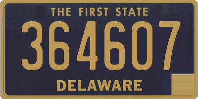 DE license plate 364607
