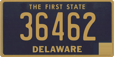 DE license plate 36462