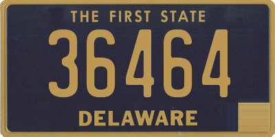 DE license plate 36464