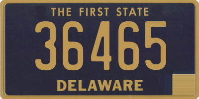 DE license plate 36465