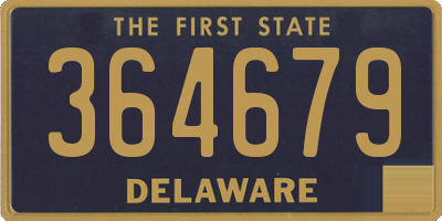 DE license plate 364679