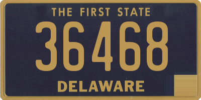 DE license plate 36468