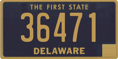 DE license plate 36471