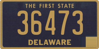 DE license plate 36473