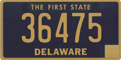 DE license plate 36475