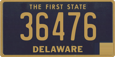 DE license plate 36476