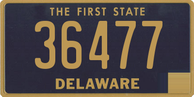 DE license plate 36477