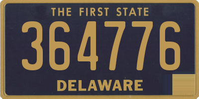 DE license plate 364776