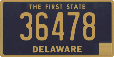 DE license plate 36478