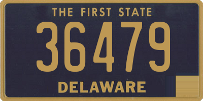 DE license plate 36479