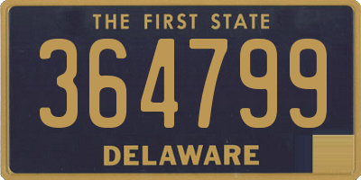 DE license plate 364799