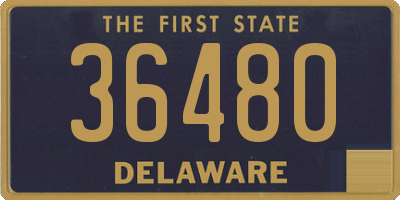 DE license plate 36480