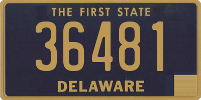 DE license plate 36481