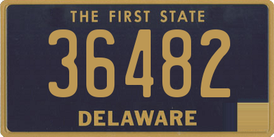 DE license plate 36482