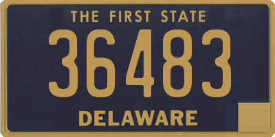 DE license plate 36483