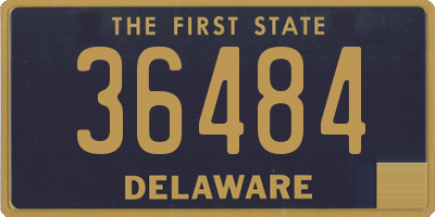 DE license plate 36484