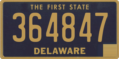 DE license plate 364847