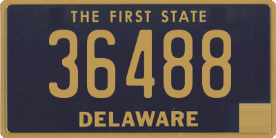 DE license plate 36488