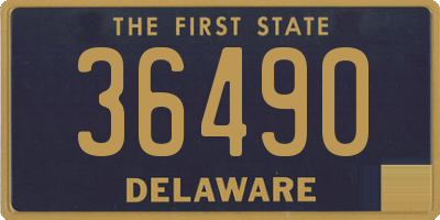 DE license plate 36490