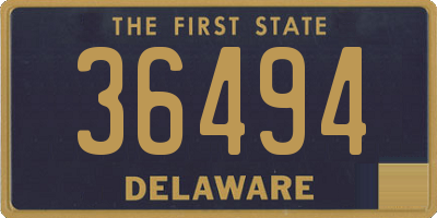 DE license plate 36494