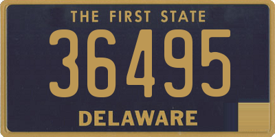 DE license plate 36495