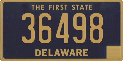 DE license plate 36498