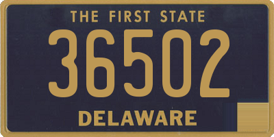 DE license plate 36502