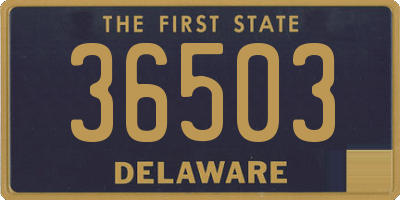 DE license plate 36503