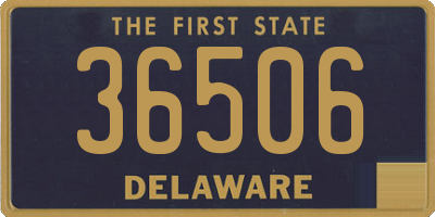 DE license plate 36506