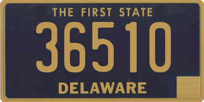 DE license plate 36510