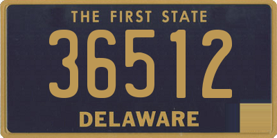 DE license plate 36512