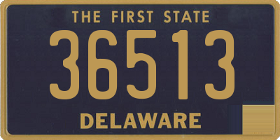 DE license plate 36513