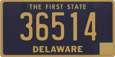 DE license plate 36514