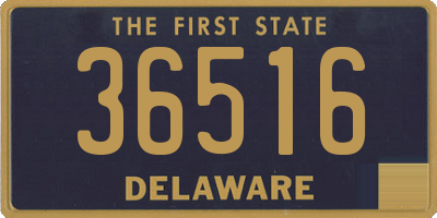 DE license plate 36516