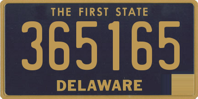 DE license plate 365165