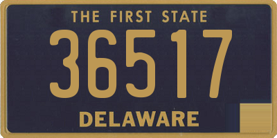 DE license plate 36517