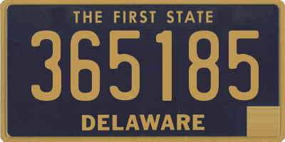 DE license plate 365185