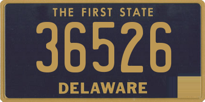 DE license plate 36526