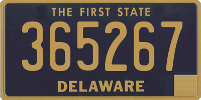 DE license plate 365267
